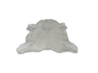 White cow hide