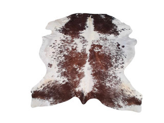 Brown and White Speckle Cow Hide