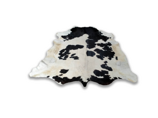 White and Black cow hide