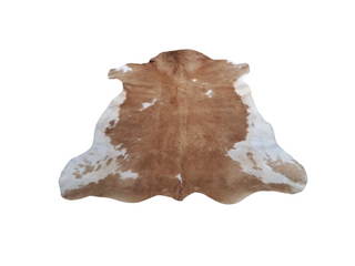 Light Brown and White Cow Hide