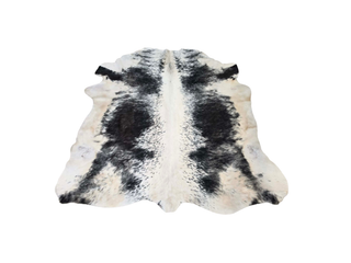 Black and White Speckled Cow Hide