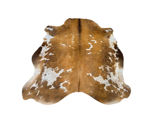 Jersey Tan and White Cow Hide