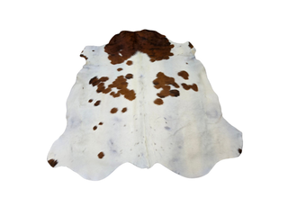 White and Tan Cow Hide