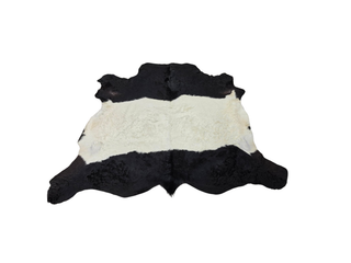 Black and White Belted Galloway Cow Hide