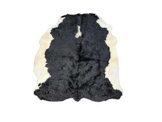 Black and White Hereford Cow Hide