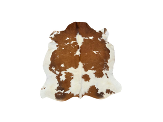 Tan/Brown & White Cow Hide